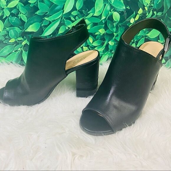 CApt.9 casual / party, block heel fall winter holidays peep toe edgy sho… - Picture 4 of 16